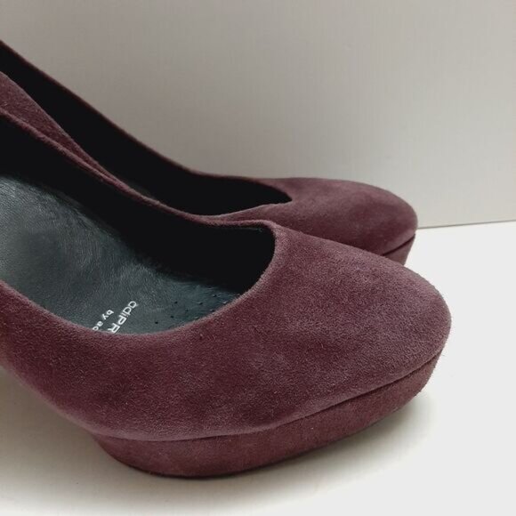 ROCKPORT Adiprene Platform Pumps High Heels Purple Suede Leather Sz 8.5 | Eur 39 - Picture 3 of 16